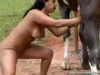 Girl and Horse Engage in Shocking Public Display of Animal Passion!